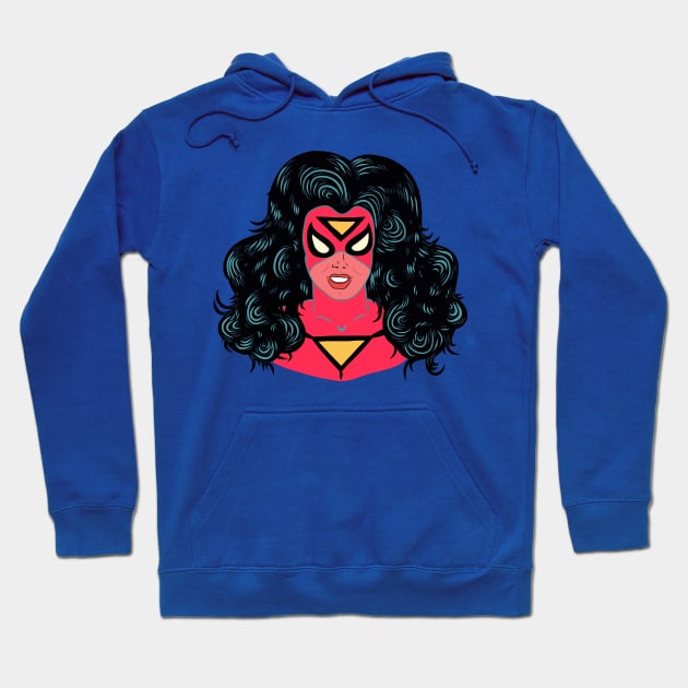 Classic Spider Woman Hoodie by soundhorn